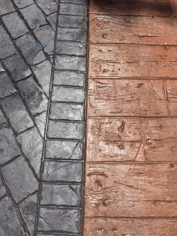 Plaza con hormigón impreso en dos colores (foto 5)